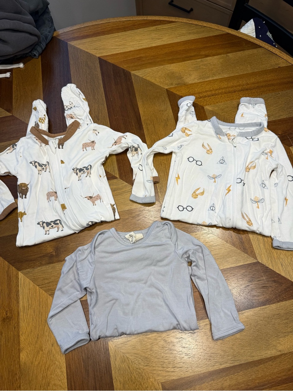 Kyte Baby boy 3-6 and 6-12 bamboo lot of 3 preowned